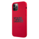 Maska za iPhone 12/12 Pro 6.1 Karl Lagerfeld Hc Silicone Stack Logo crvena (KLHCP12MSLKLRE) - 205334