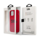 Maska za iPhone 12/12 Pro 6.1 Karl Lagerfeld Hc Silicone Stack Logo crvena (KLHCP12MSLKLRE) - 205334