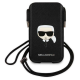 Torbica Karl Lagerfeld Pouch Pu Saffiano Karl Head Large za telefone do 6,7