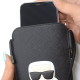 Torbica Karl Lagerfeld Pouch Pu Saffiano Karl Head Large za telefone do 6,7