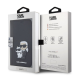 Maska za iPhone 15 6.1 Karl Lagerfeld Saffiano BP Nft Karl&Choupette crna (KLBKP15SSANKCPK) - 210447