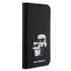 Maska za iPhone 15 Pro Max 6.7 Karl Lagerfeld Saffiano BP Nft Karl&Choupette, crna - 210449