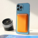 Torbica Leather Magsafe Pocket za iPhone 12 narandzasta - 204119-1