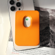 Torbica Leather Magsafe Pocket za iPhone 12 narandzasta - 204119-1