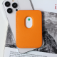 Torbica Leather Magsafe Pocket za iPhone 14 narandzasta - 205824