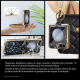 Torbica Luxurious Shell Pattern za Samsung F741B Galaxy Z Flip 6 5G siva - 215548