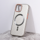 Torbica Magsafe Stripe za iPhone 14 6.1 siva - 216451