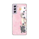 Maska za Samsung Galaxy S21 FE Silikonska Print Skin Pink Cats - 8019155