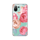 Maska za Xiaomi Mi 11 lite Silikonska Print Skin Pink Flowers - 8017963