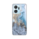 Torbica Silikonska Print za Honor X7a Blue Gold Marble - 8019590