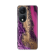 Torbica Silikonska Print za Honor X7b Purple Gold Marble - 8020145