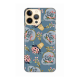 Torbica Silikonska Print za iPhone 13 Pro Max 6.7 Retro Blue - 8018065