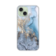 Maska za iPhone 15 6.1 Blue Gold Marble Silikonska Print - 8019886