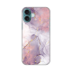 Torbica Silikonska Print za iPhone 16 Plus 6.7 Pink Marble - 8020518-1