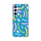 Torbica Silikonska Print za Samsung A356B Galaxy A35 5G Happy Lines  blue - 8020343