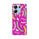 Torbica Silikonska Print za Xiaomi Redmi Note 13 4G (EU) Happy Lines pink - 8020333