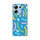 Torbica Silikonska Print za Xiaomi Redmi Note 13 4G (EU) Happy Lines blue - 8020334