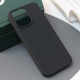 Maska za iPhone 15 Pro Max 6.7 mat silikonska Skin crna - 209737
