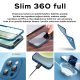 Maska za iPhone 12 6.1 Slim 360 Full crvena - 95068-1
