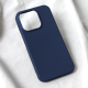 Maska za iPhone 15 Pro 6.1 Teracell Soft Velvet tamno plava - 209582