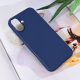 Torbica Teracell Soft Velvet za iPhone 16 Plus 6.7 tamno plava - 216254-1