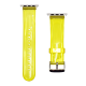 Narukvica za Apple Watch Sport Silicone Strap 42/ 44/ 45 mm transparent žuta - 049430