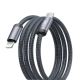 TRANYOO Kabl T-P22, USB-C na Lightning, 36W, 1m (ojačani), crna - 1920009