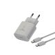 TRANYOO Kućni punjač T-SA2C 25WPD+KABL Type-C na Type-C 60W, bela - 1920001