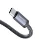 TRANYOO Kabl T-S20C, USB-A na USB-C, 1m (ojačani), crna - 1920007