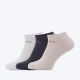 LA TERRA Čarape ankle neutral multicolor 3pc U - TRE261U3056