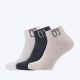 LA TERRA Čarape quarter neutral multicolor 3pc U - TRE261U305