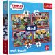 TREFL Puzzle 4u1 Thomas the Locomotive 34619 - 12, 15, 20, 24 dela - 102817-T34619