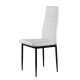 MODERNHOME Trepezarijske stolice set 4 kom tami eko koža white - DC855-4 WHITE