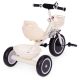 ECO TOYS Tricikl guralica za decu sa zvoncem i korpom, bež - WQL-1999 BEIGE