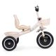 ECO TOYS Tricikl guralica za decu sa zvoncem i korpom, bež - WQL-1999 BEIGE