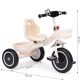 ECO TOYS Tricikl guralica za decu sa zvoncem i korpom, bež - WQL-1999 BEIGE