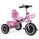 ECO TOYS Tricikl guralcia za decu sa zvoncem i korpom, roze - WQL-1999 PINK