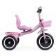 ECO TOYS Tricikl guralcia za decu sa zvoncem i korpom, roze - WQL-1999 PINK
