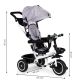 ECO TOYS Tricikl za decu sa rotirajućim sedištem, siva - YM-BT-2 GRAY