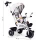 ECO TOYS Tricikl za decu sa rotirajućim sedištem i sklopivom tendom 2u1, bela - WQL-186 WHITE