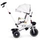 ECO TOYS Tricikl za decu sa rotirajućim sedištem i sklopivom tendom 2u1, bela - WQL-186 WHITE