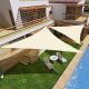 MULTIGARDEN Trostrano suncobran jedro 3×3×3 m, vodootporno, bež - - EP3003415