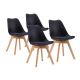 MODERNHOME Trpezarijske stolice set 4 kom filipo - PC-003 BLACK-1
