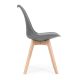 MODERNHOME Trpezarijske stolice set 4 kom filipo dark grey - PC-003 DG