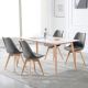 MODERNHOME Trpezarijske stolice set 4 kom filipo dark grey - PC-003 DG
