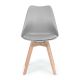 MODERNHOME Trpezarijske stolice set 4 kom filipo light grey 2 - PC-003 GREY-1