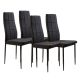 MODERNHOME Trpezarijske stolice set 4 kom tami black - DC860-4 BLACK
