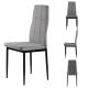 MODERNHOME Trpezarijske stolice set 4 kom tami light gray - DC860-4 LG