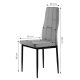 MODERNHOME Trpezarijske stolice set 4 kom tami light gray - DC860-4 LG