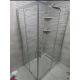 Quartz Tuš kabina Denko 100x80x190cm 5mm providno staklo, srebrni ram - 11600
